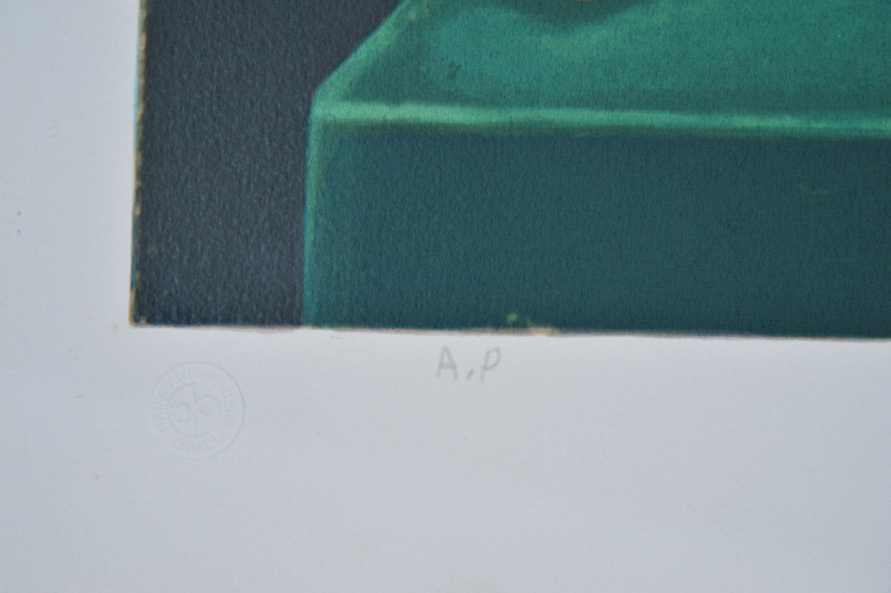 Israel Rubinstein Artist Proof Serigraph of "The Poker Game"