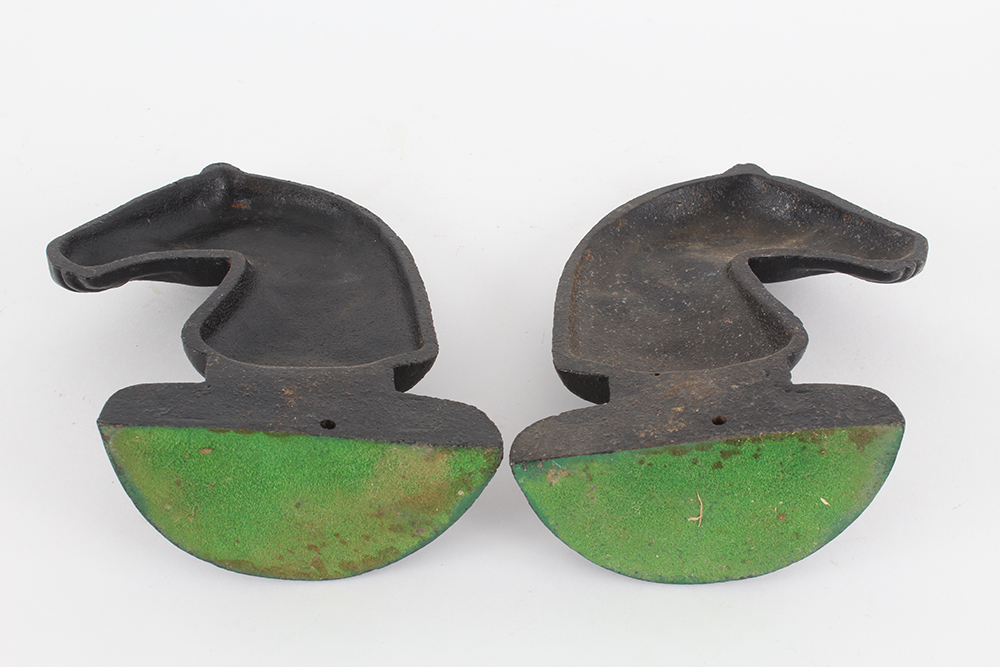 Cast Iron Halfed Horse Head Bookends