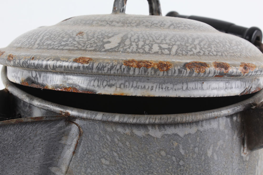 Pair of Speckled Enamelware