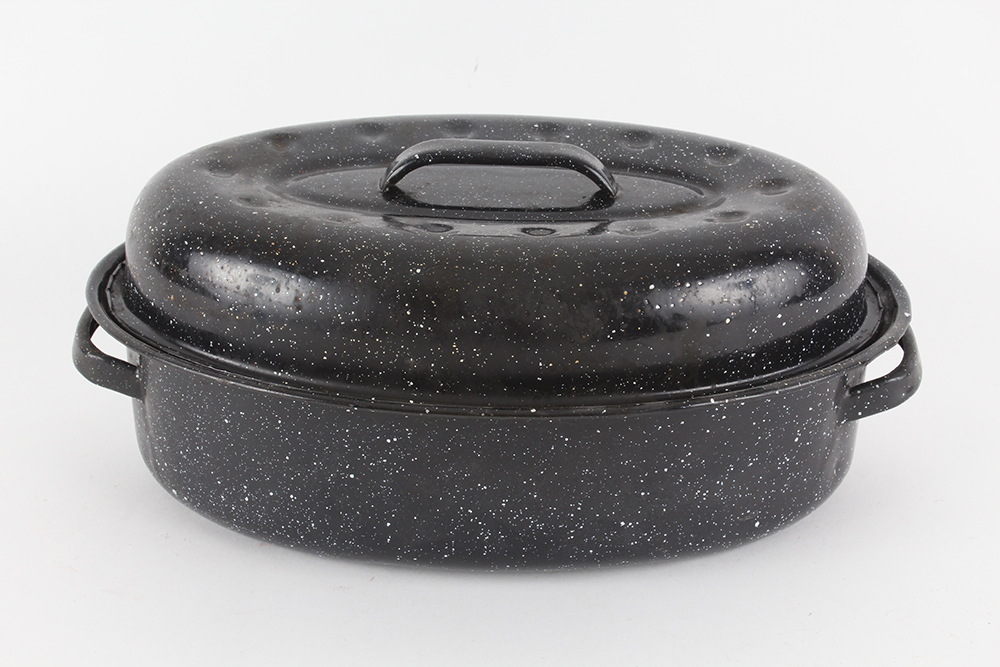 Pair of Speckled Enamelware