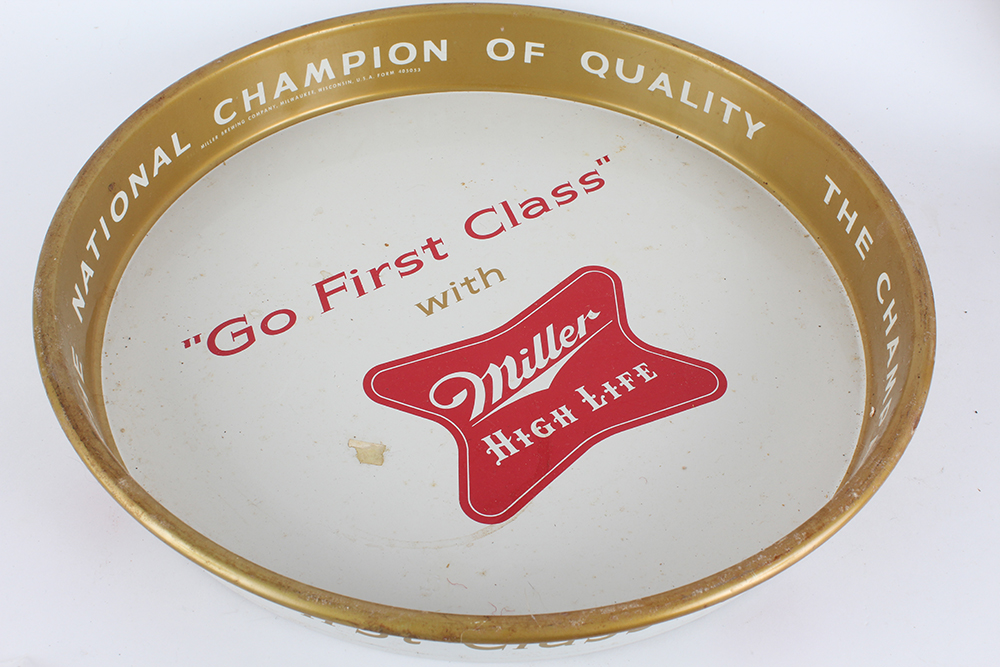 Beer Branded Vintage Metal Trays