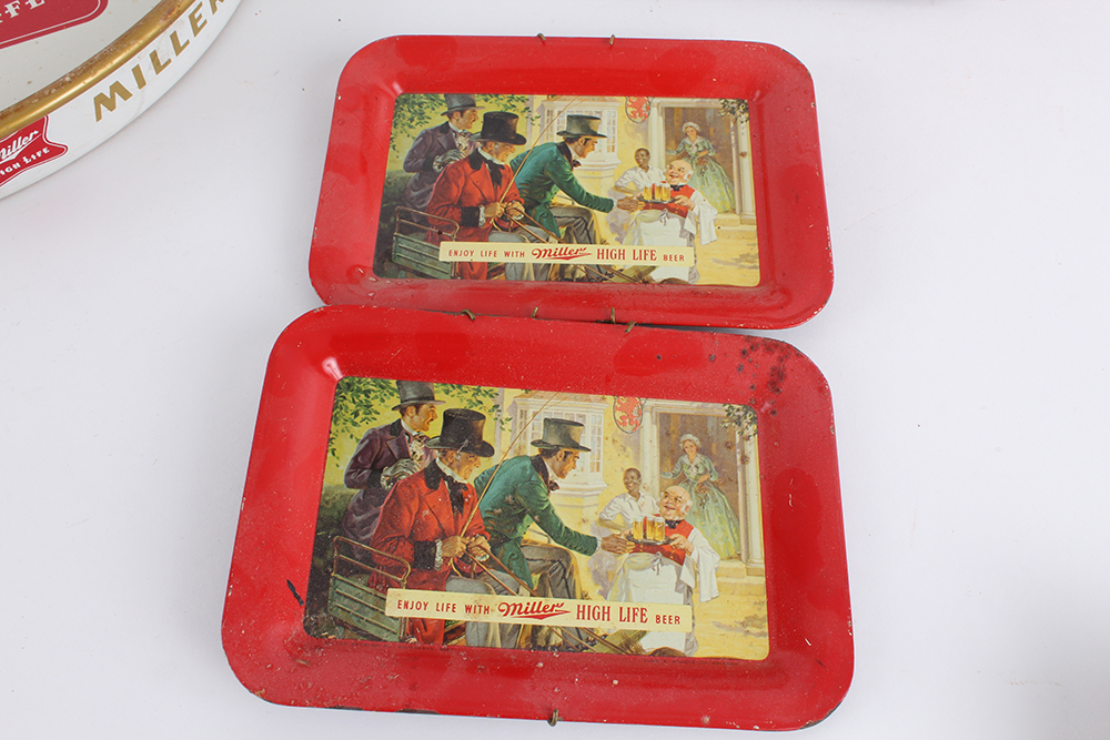 Beer Branded Vintage Metal Trays