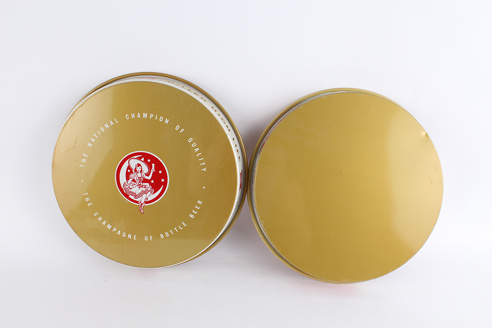 Beer Branded Vintage Metal Trays