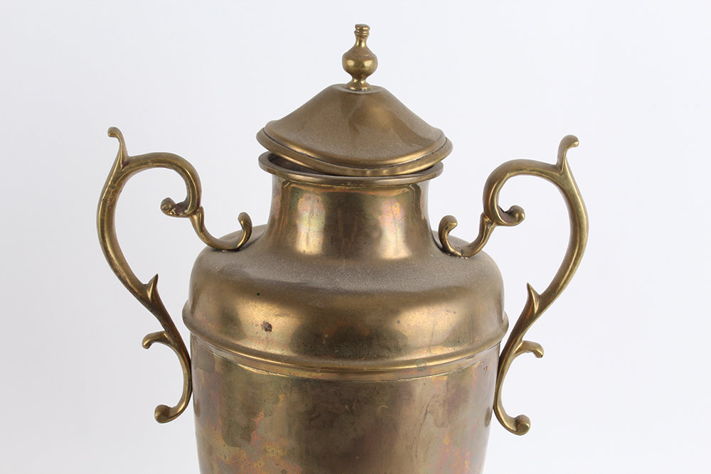 Vintage Brass Dispenser with Heating Stand