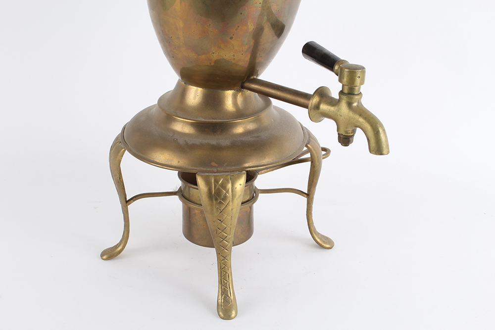 Vintage Brass Dispenser with Heating Stand