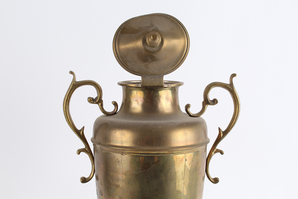 Vintage Brass Dispenser with Heating Stand