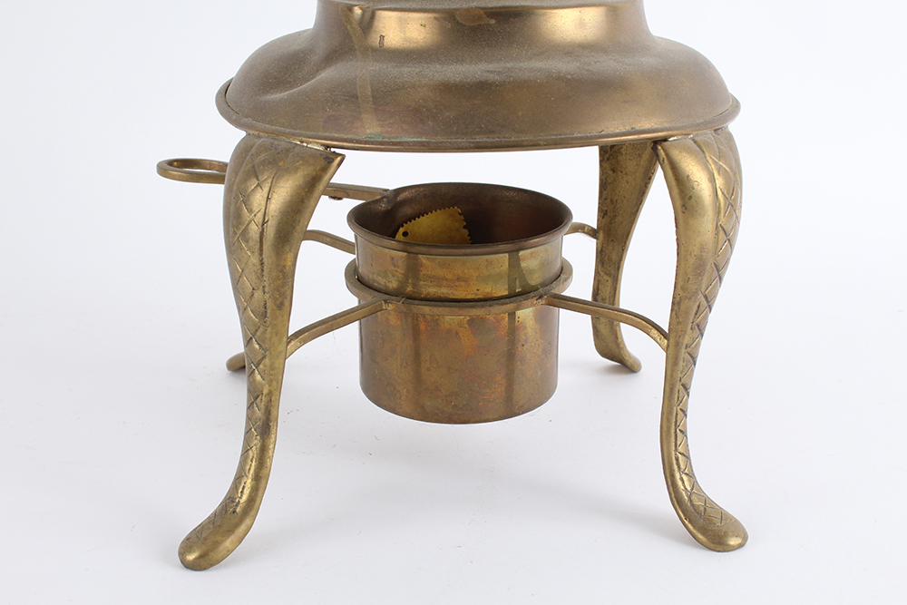 Vintage Brass Dispenser with Heating Stand