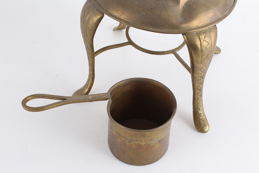 Vintage Brass Dispenser with Heating Stand