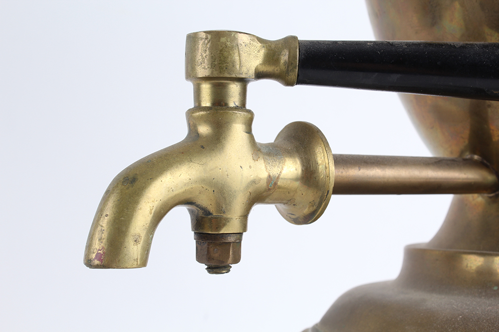 Vintage Brass Dispenser with Heating Stand