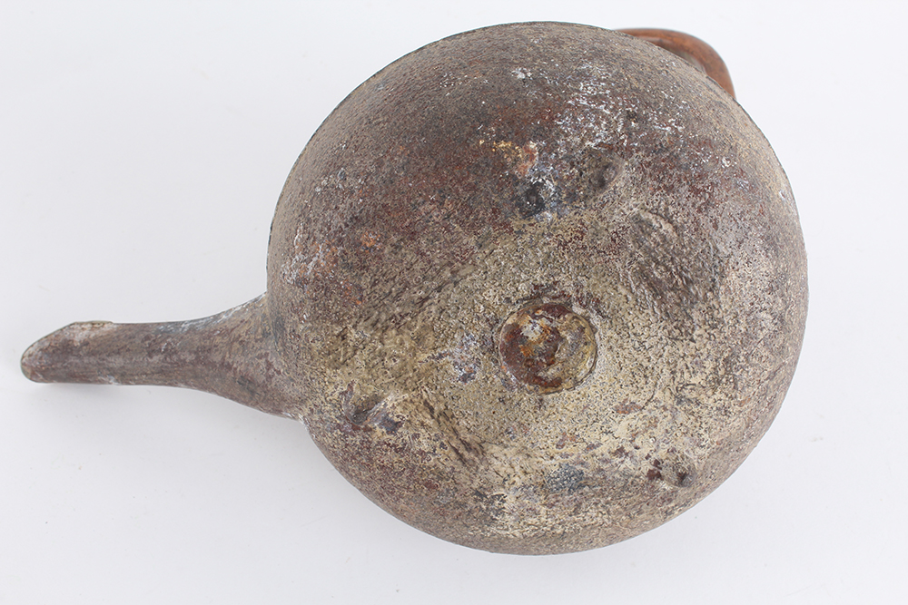 Cast Iron Asian Inspired Teapot with Copper Handle