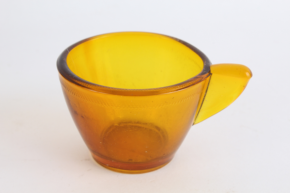 Miniature Yellow Pressed Glassware
