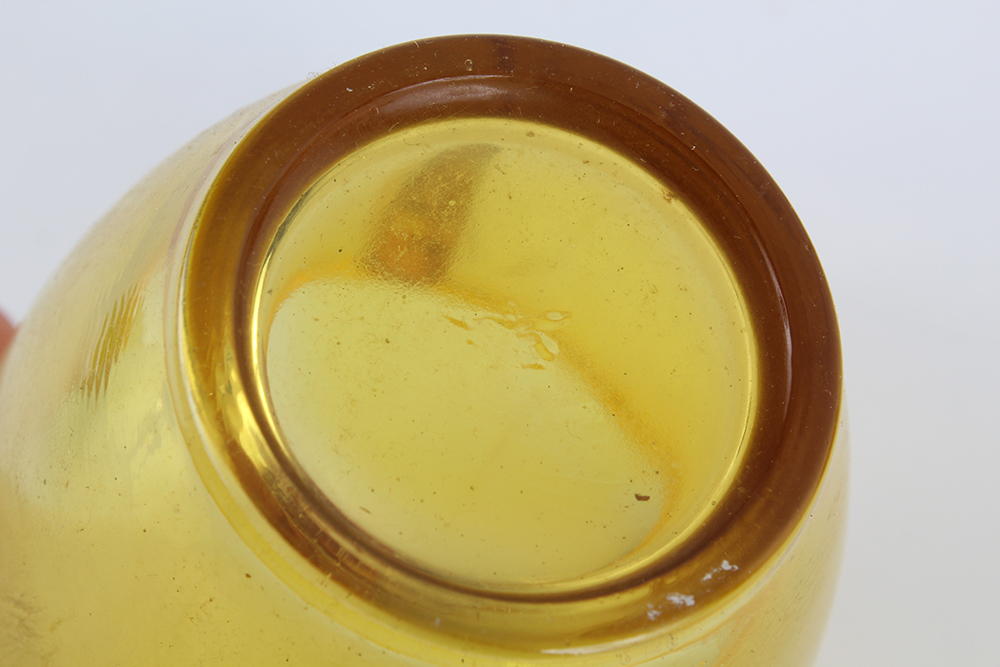 Miniature Yellow Pressed Glassware