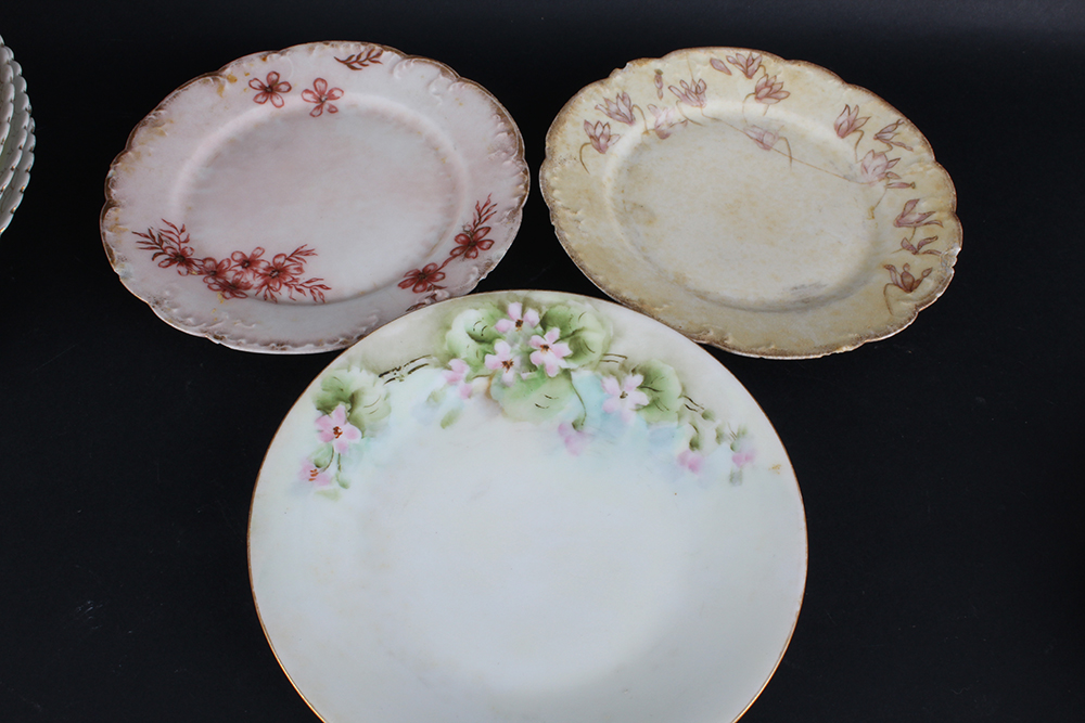 Assorted Porcelain Plates, Bowls, and Lidded Box