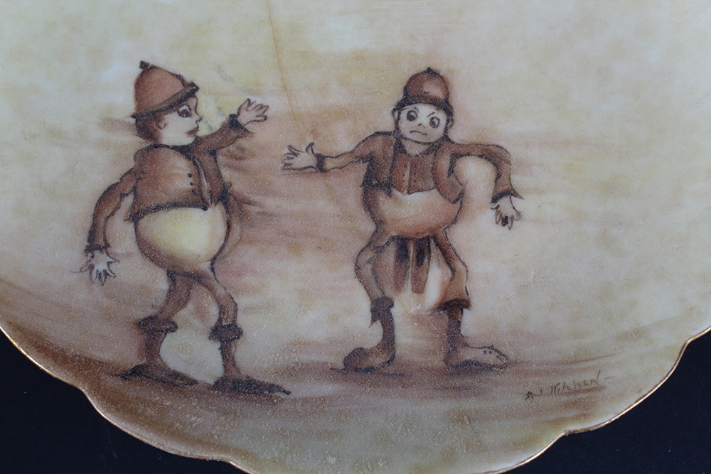 Assorted Porcelain Plates, Bowls, and Lidded Box