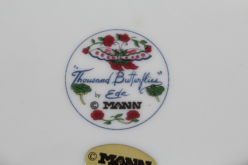 Assorted Porcelain Plates, Bowls, and Lidded Box