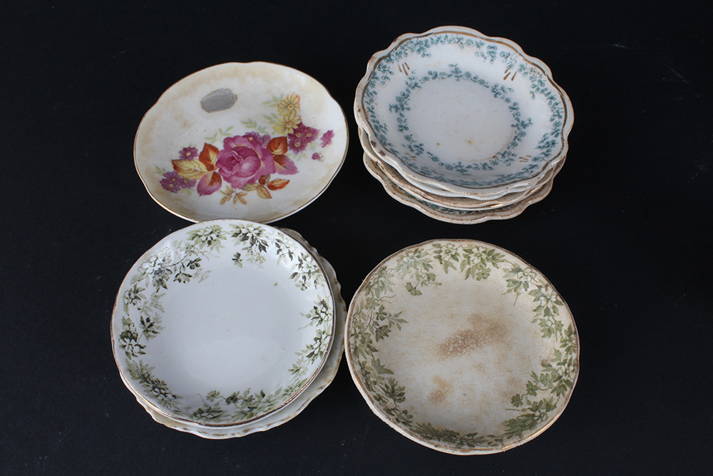 Variety of Butter Pat Plates and Other Small Porcelain Pieces