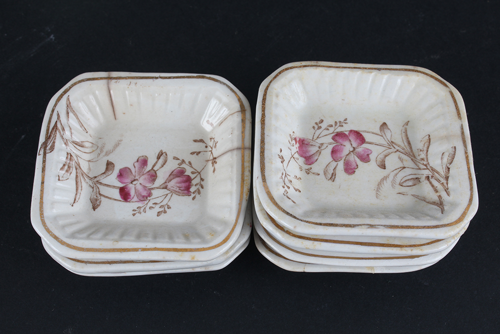 Variety of Butter Pat Plates and Other Small Porcelain Pieces
