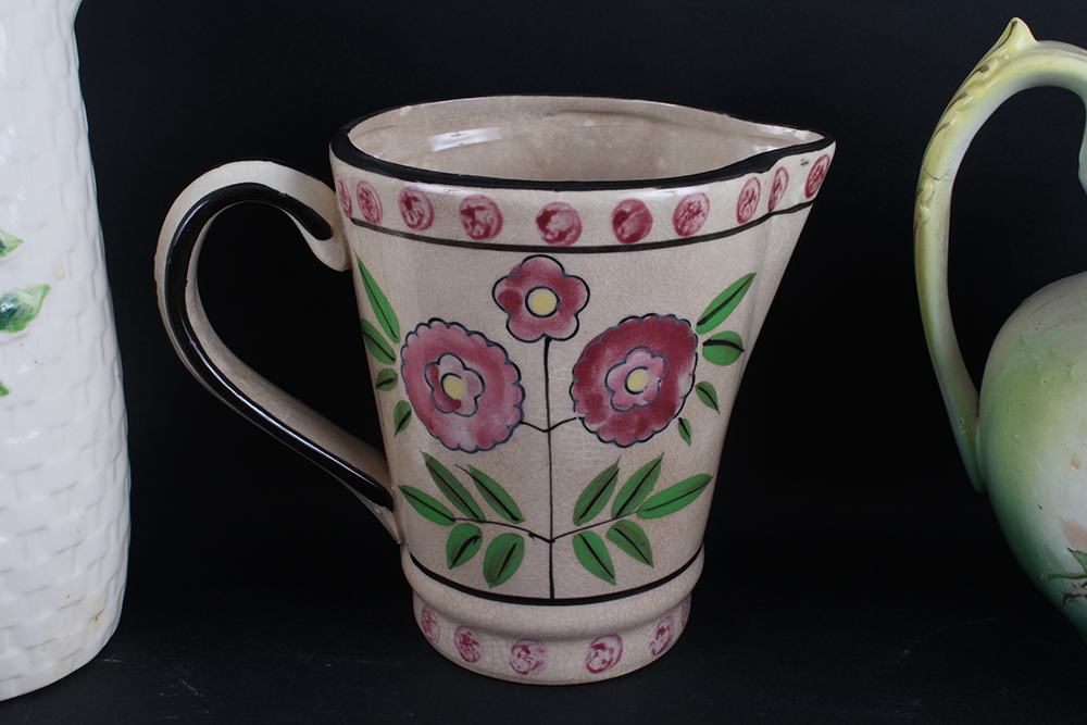 Collection of Ceramic and Porcelain Pitchers
