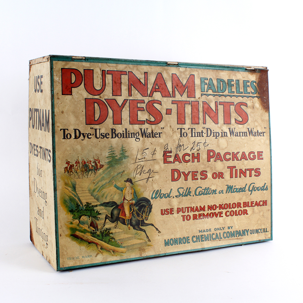 Vintage Putnam Dye Packets and Display Box