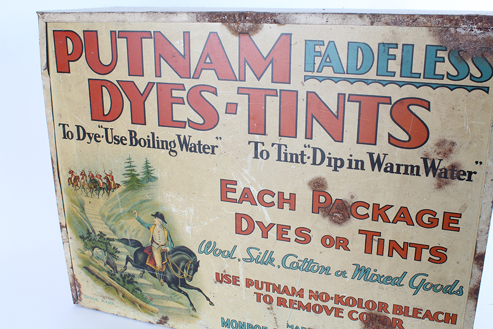 Vintage Putnam Dye Packets and Display Box