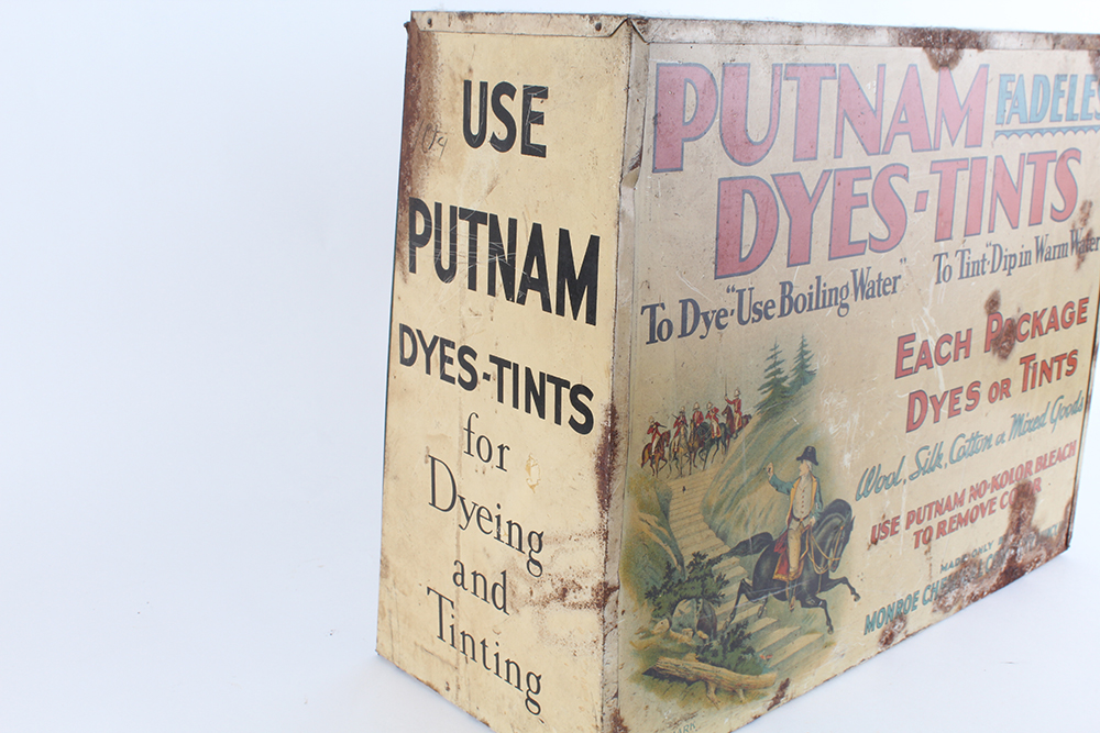 Vintage Putnam Dye Packets and Display Box