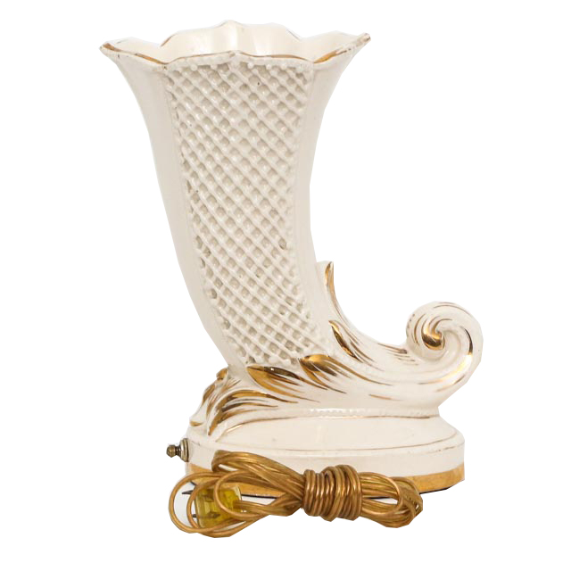Vintage Cornucopia Table Lamp