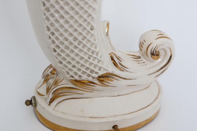 Vintage Cornucopia Table Lamp