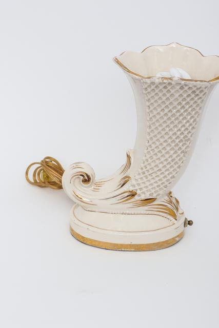 Vintage Cornucopia Table Lamp
