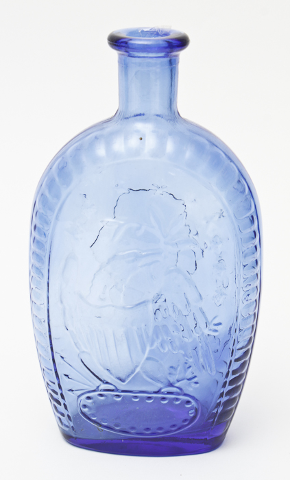 Trio of Vintage Colored Glass Bottles