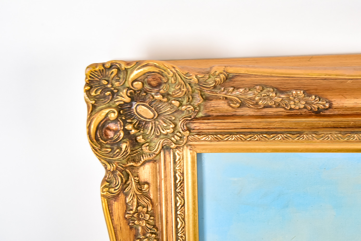 Vintage Oil Painting of Dutch Skaters