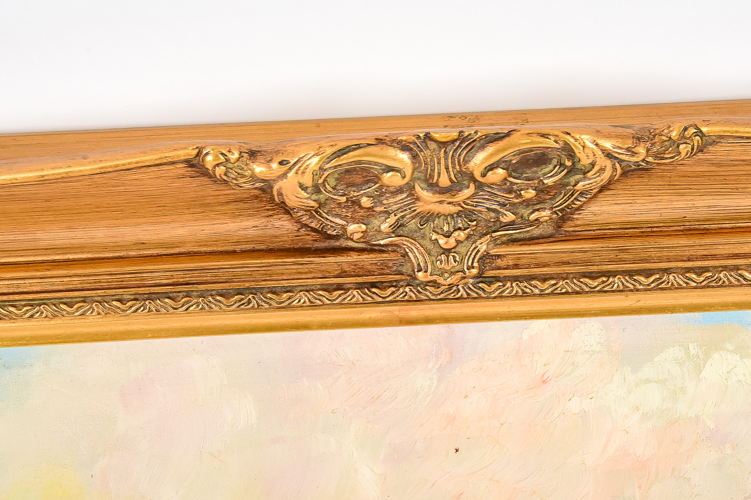 Vintage Oil Painting of Dutch Skaters