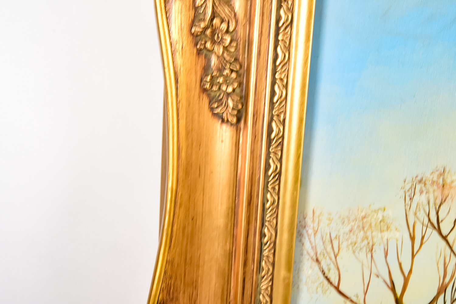 Vintage Oil Painting of Dutch Skaters