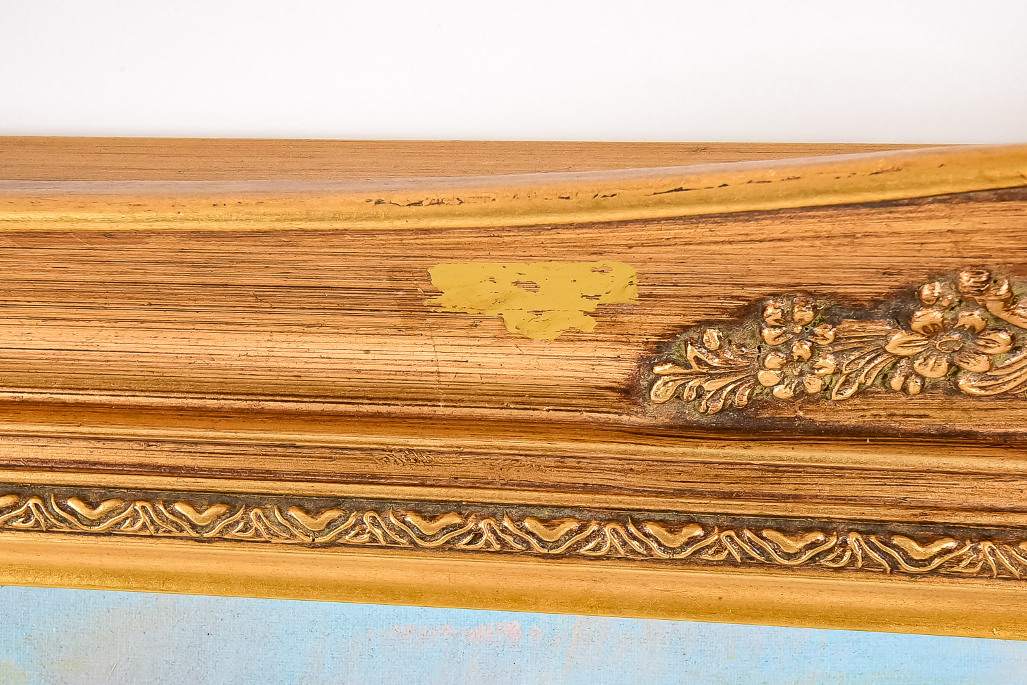 Vintage Oil Painting of Dutch Skaters