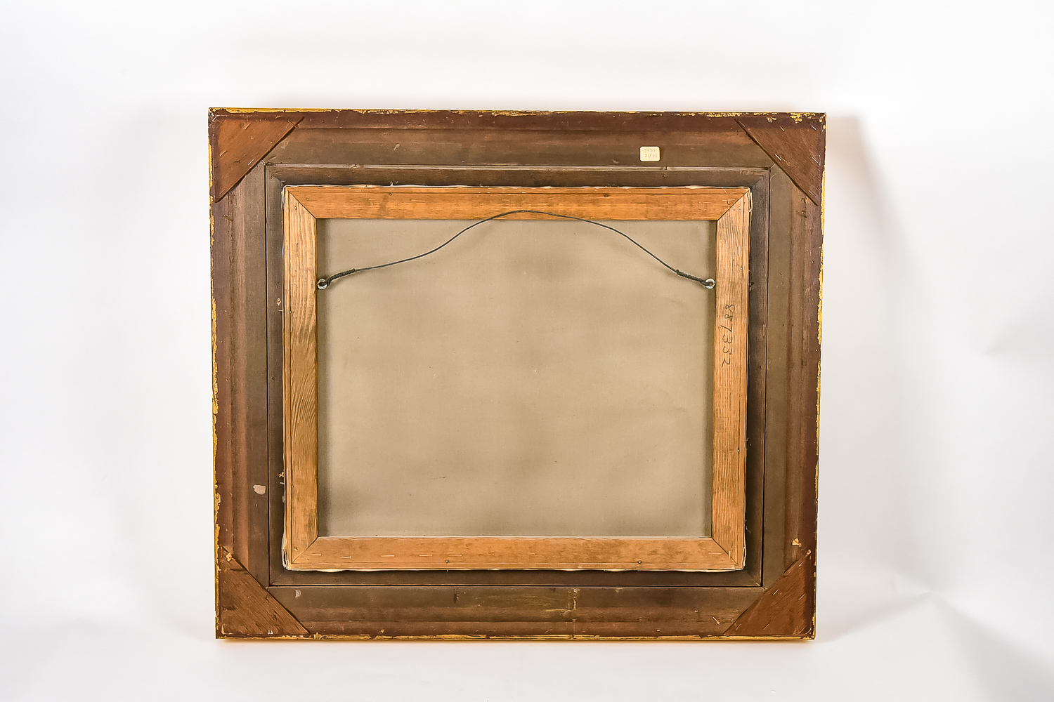 Vintage Oil on Canvas Painting of Hunting Scene