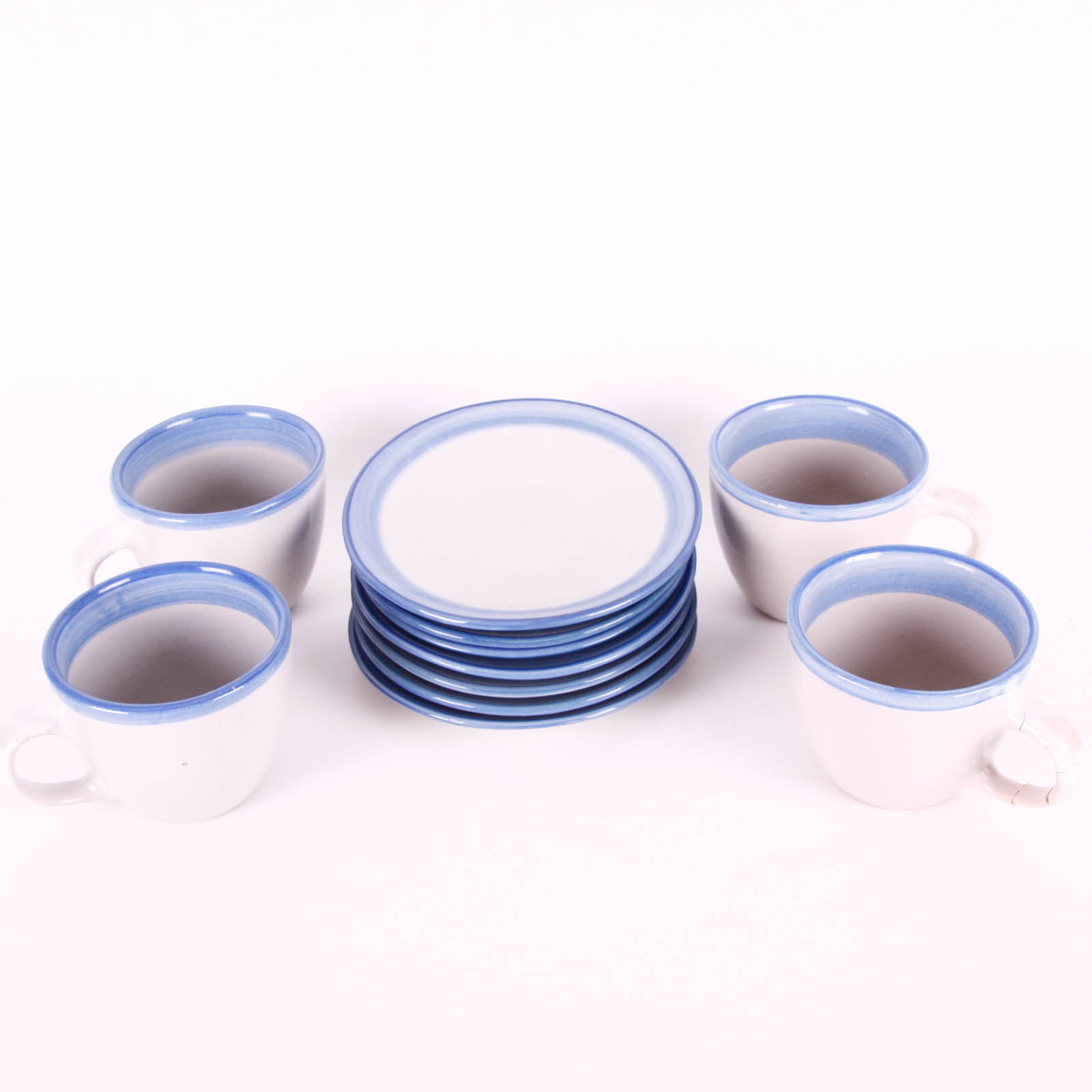 M.A. Hadley Blue and White Stoneware