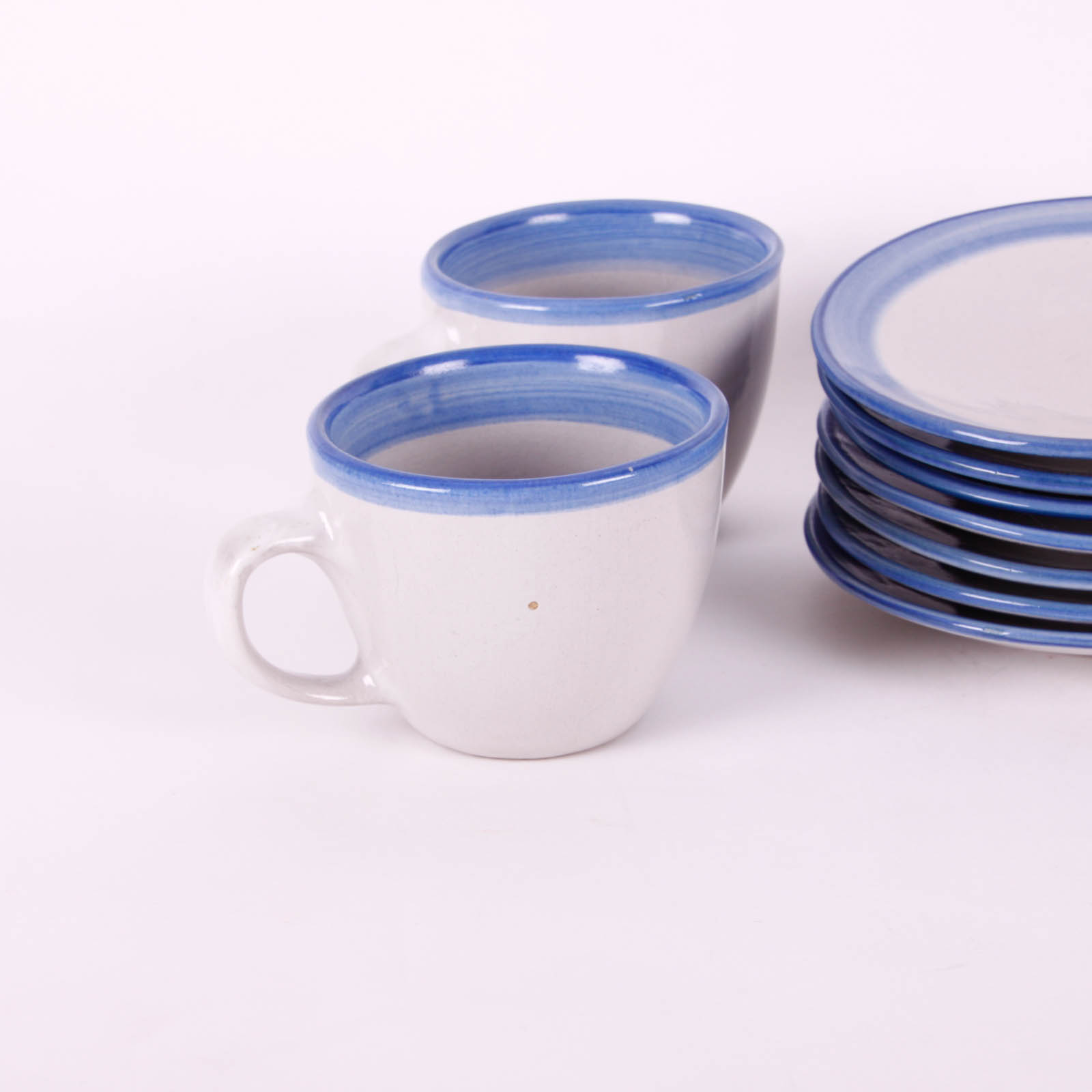 M.A. Hadley Blue and White Stoneware