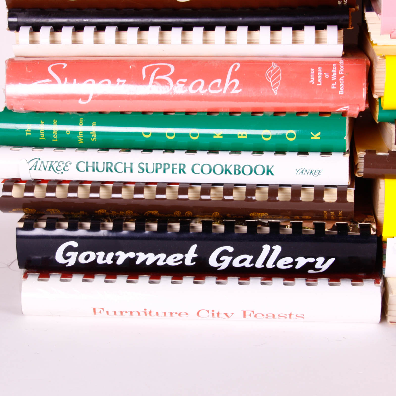 Variety of Spiral-Bound Cookbooks