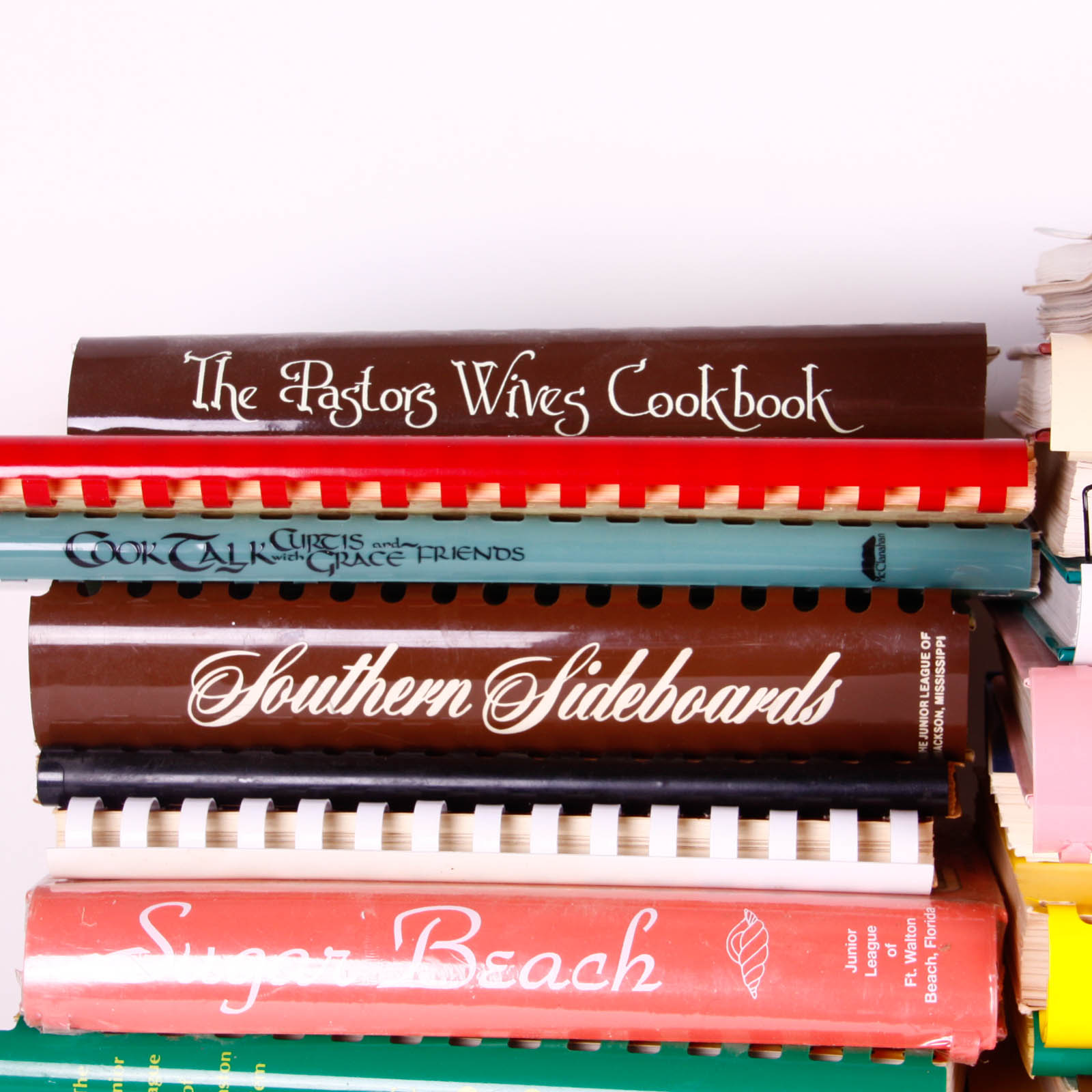 Variety of Spiral-Bound Cookbooks