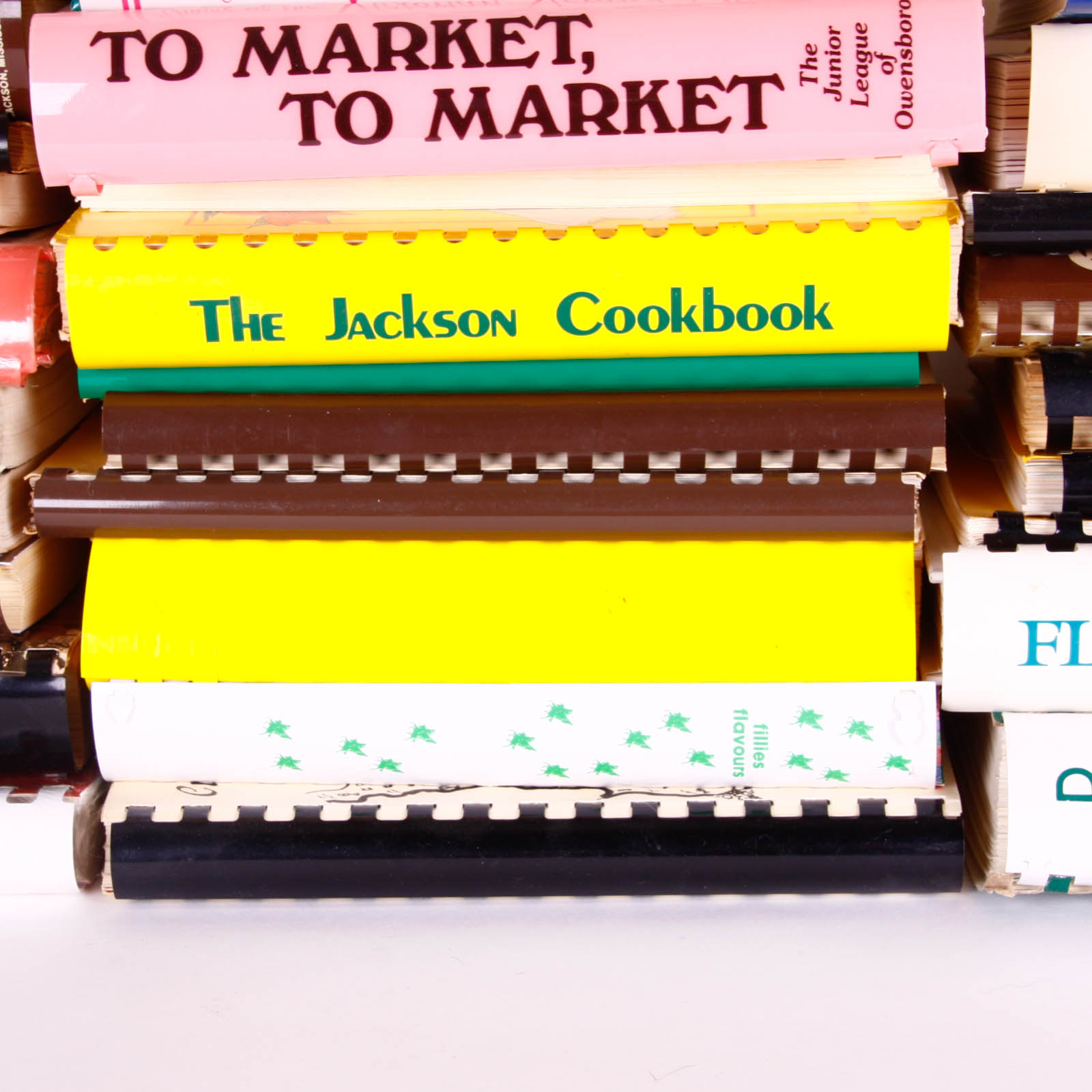 Variety of Spiral-Bound Cookbooks