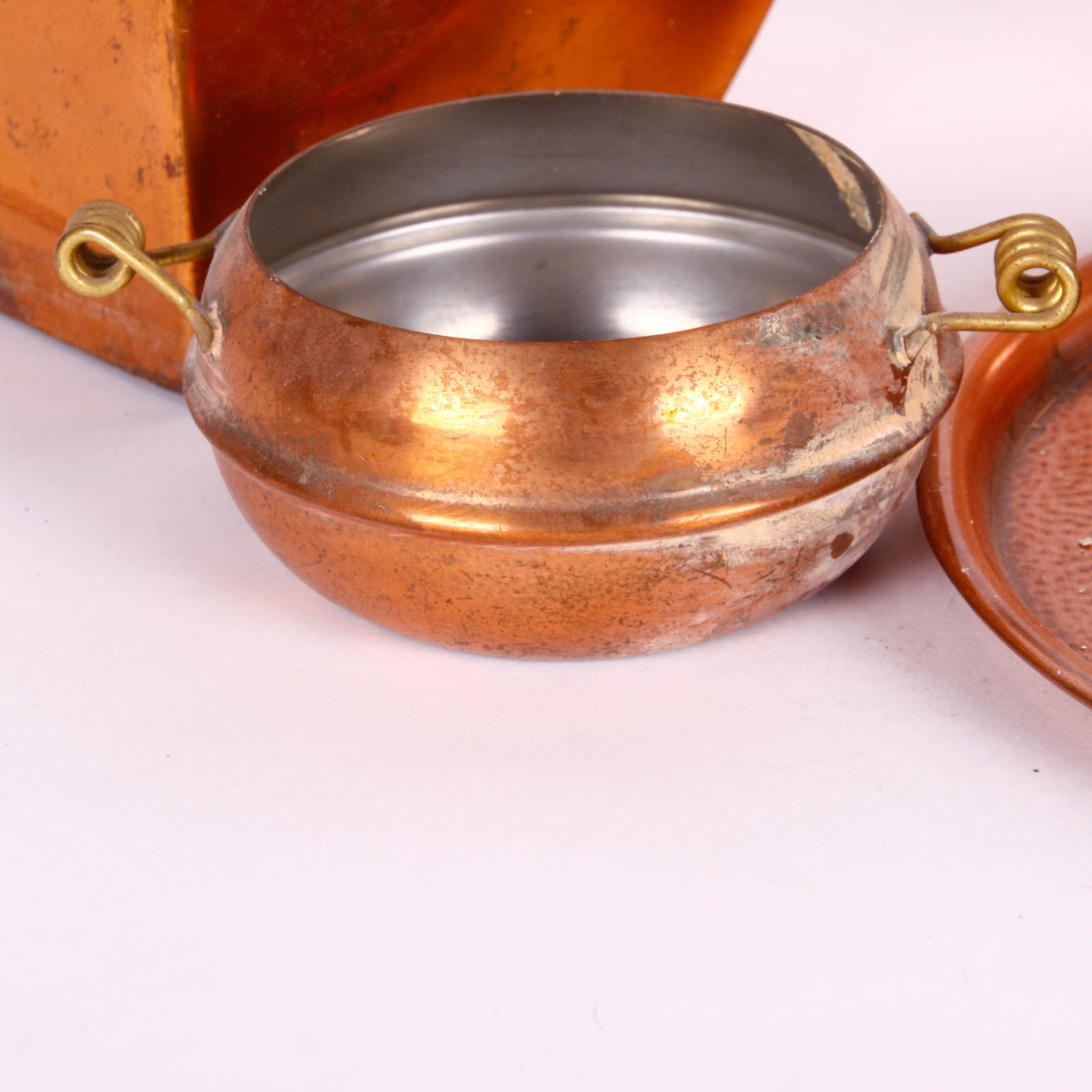 Selection of Small Copper Decor, Pots, and More