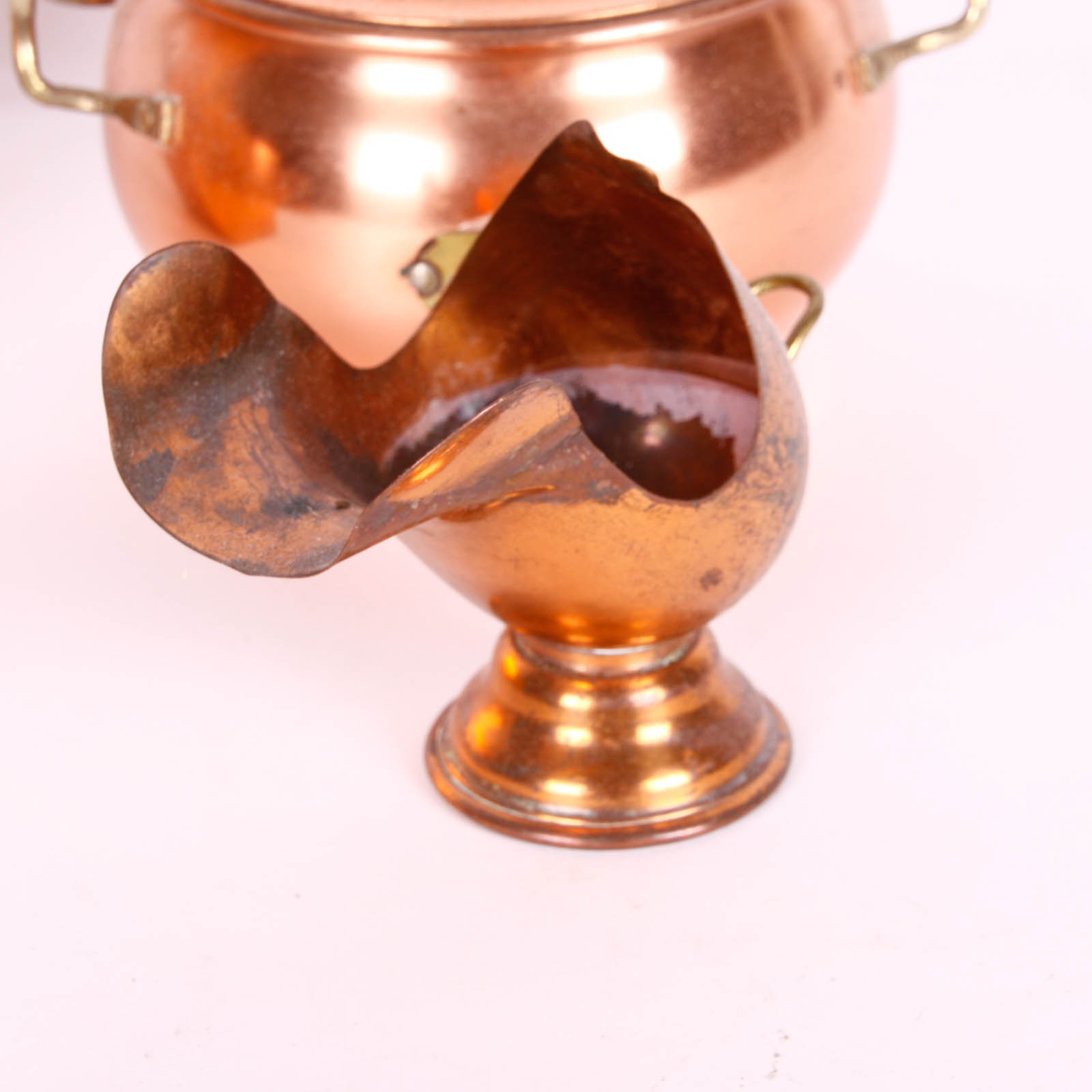 Selection of Small Copper Decor, Pots, and More