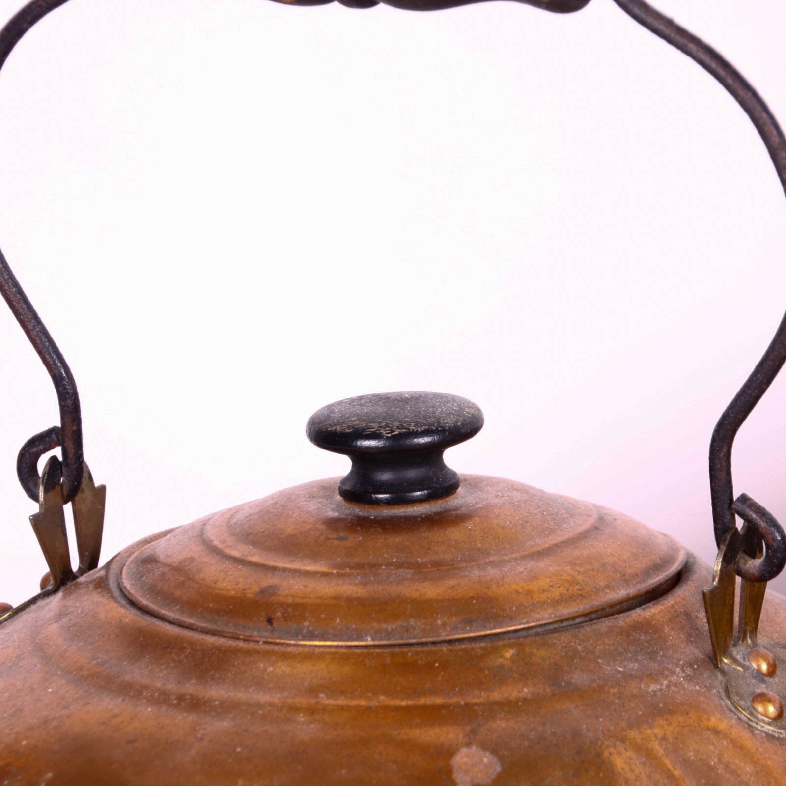 Trio of Vintage Copper Tea Kettles