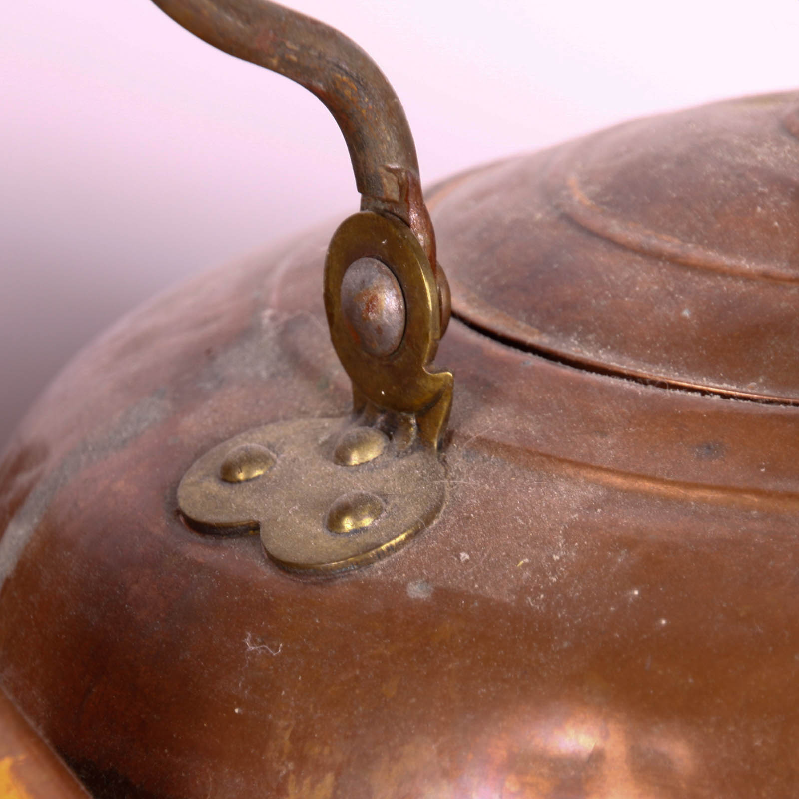 Trio of Vintage Copper Tea Kettles