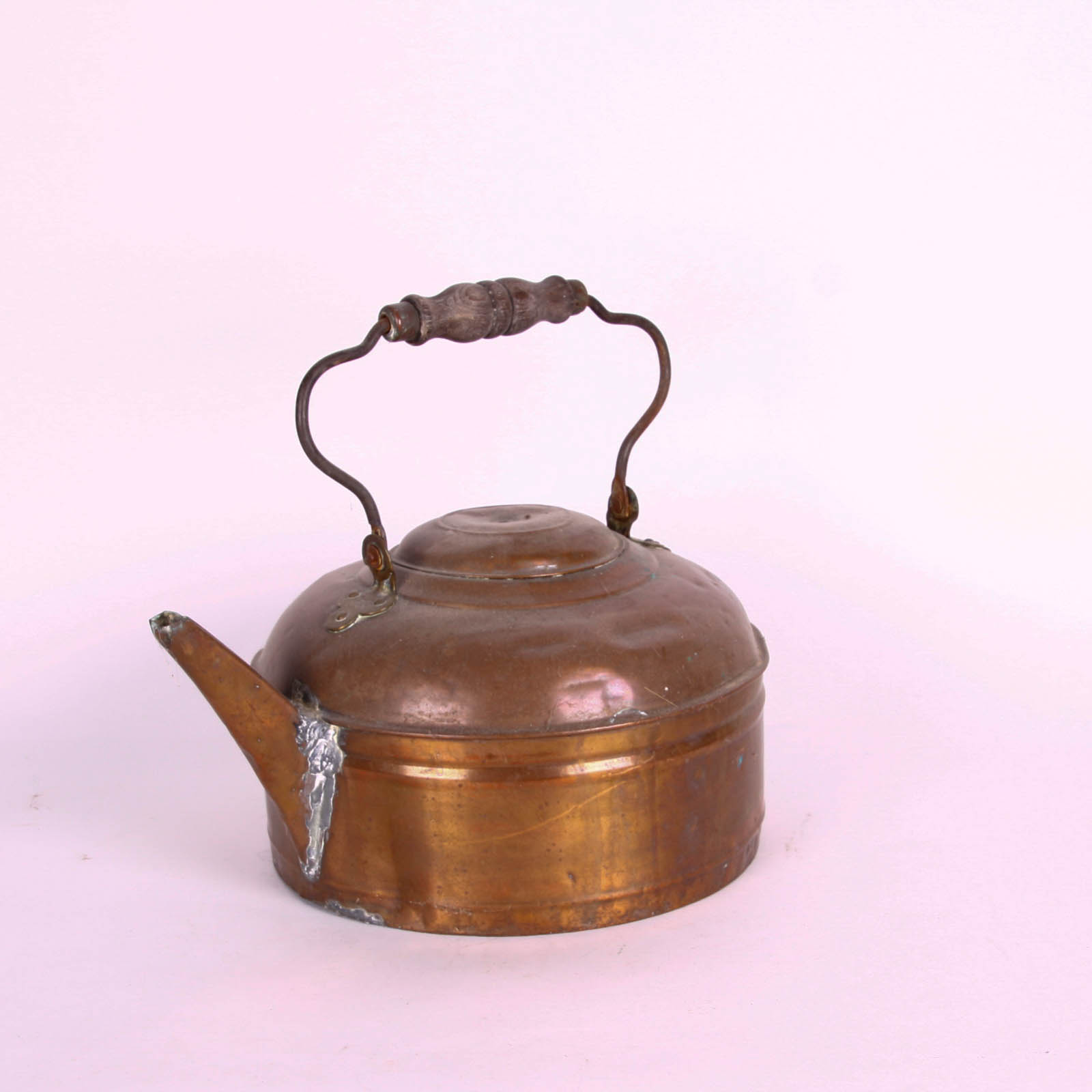 Trio of Vintage Copper Tea Kettles
