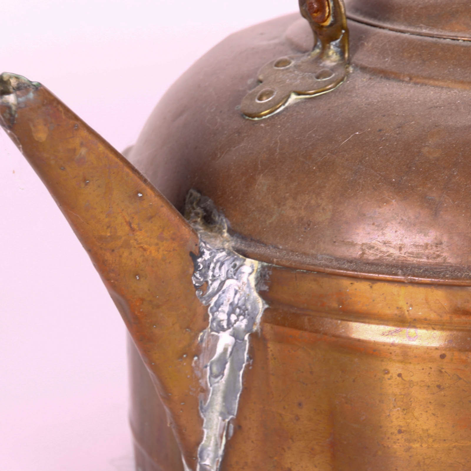 Trio of Vintage Copper Tea Kettles