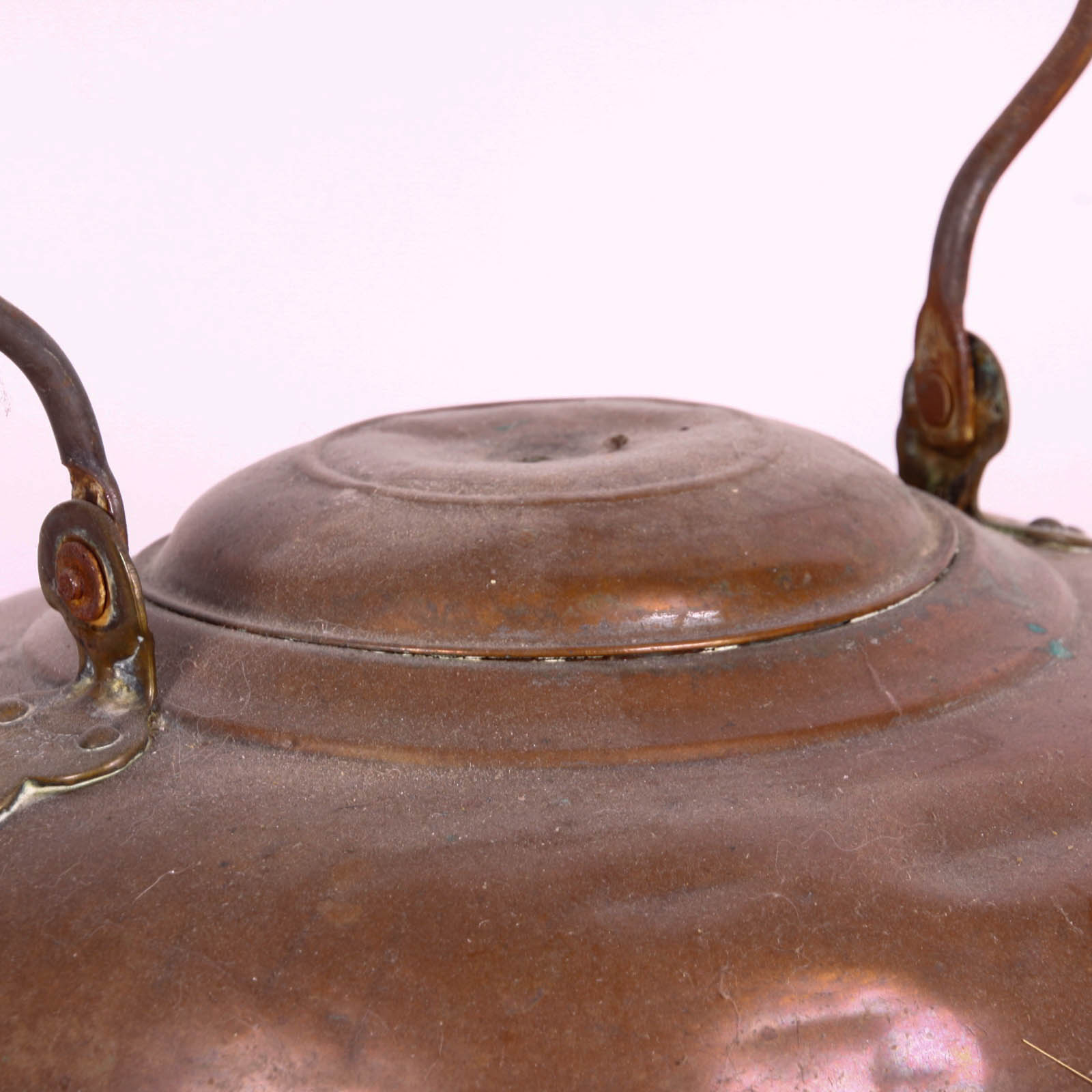 Trio of Vintage Copper Tea Kettles