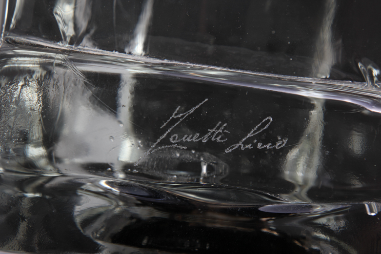 Hand Blown Art Glass Bird Statue