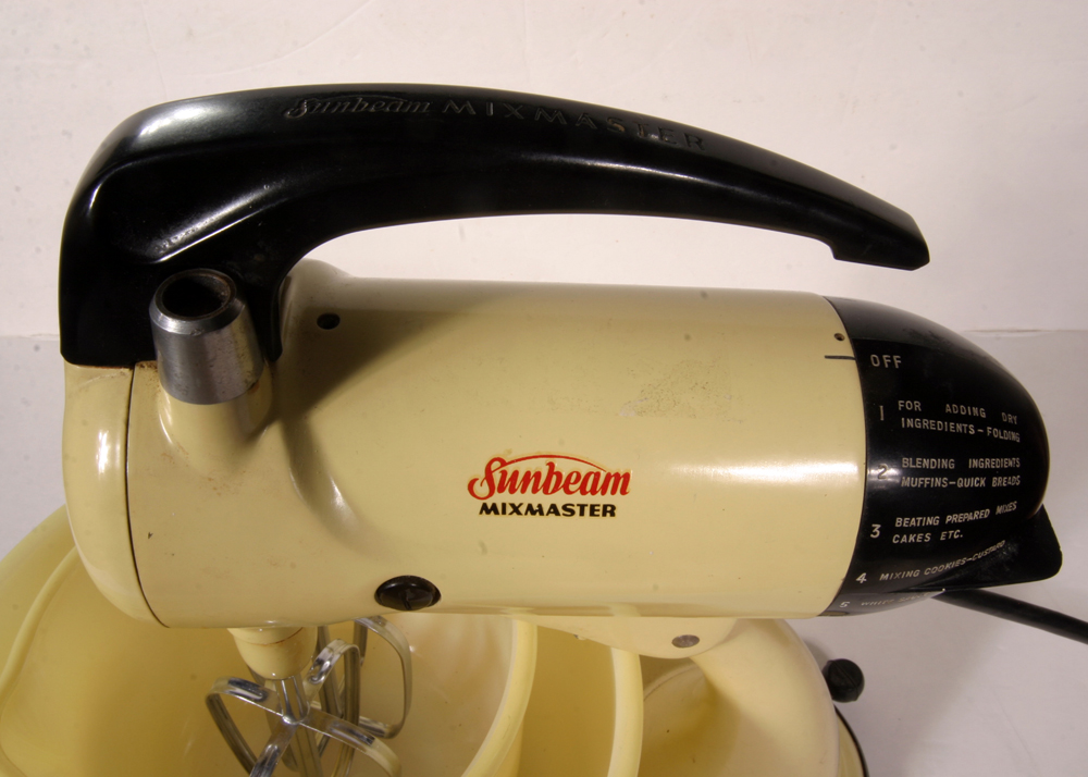 Vintage Yellow and Black Sunbeam Mixmaster