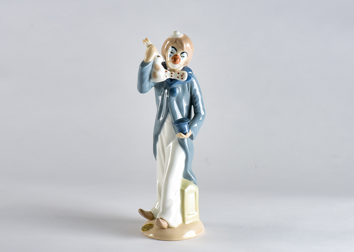 Casades Hand-Painted Porcelain Clown Figurine