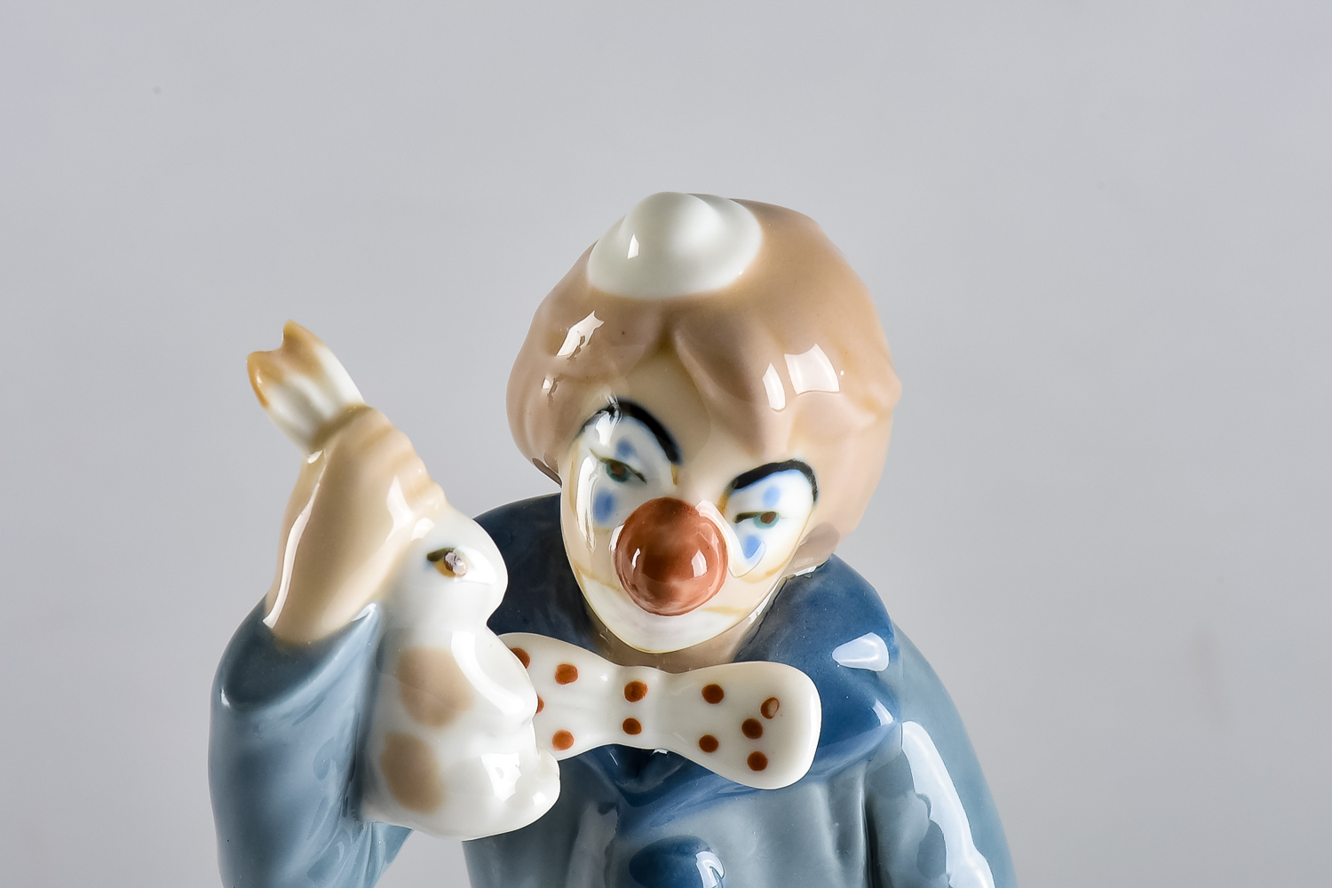 Casades Hand-Painted Porcelain Clown Figurine